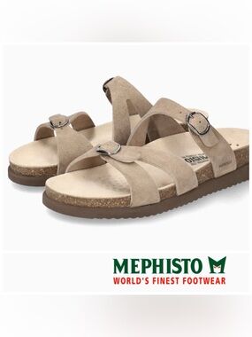 Mephisto Hannel Sandals Warm Grey 38